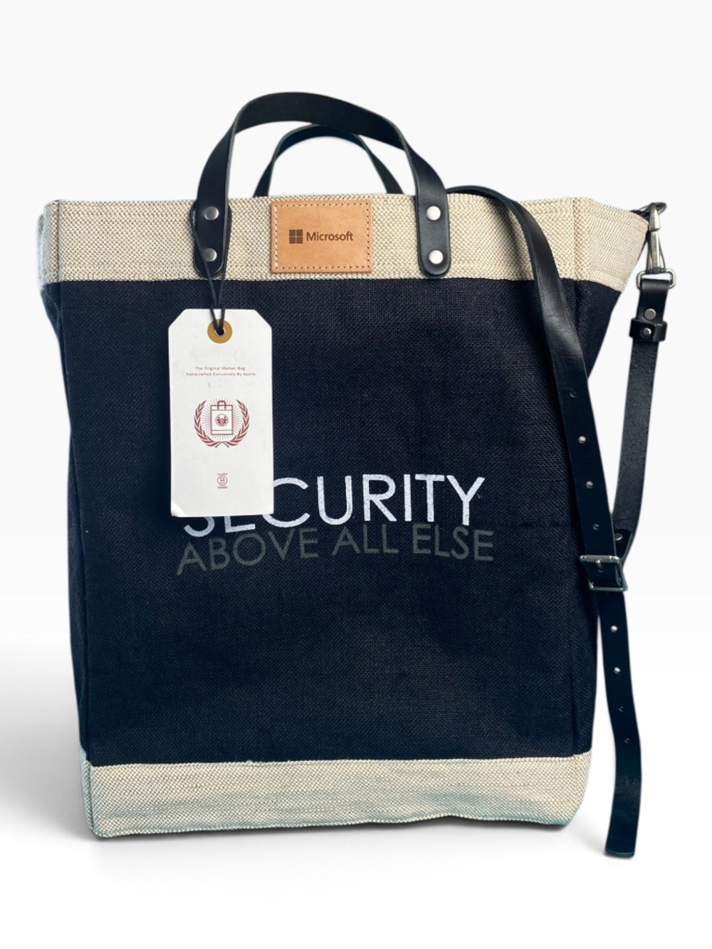Apolis x Microsoft Security Above All Else Unisex Market Bag Tote NWT